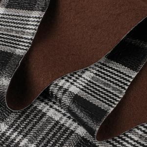 PVC Tech Cloth Scottish Plaid Pattern Artificial Synthetic Leather Sofa Bag Shoe