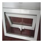White PVC Tempered Glass Awning Window Double Glazed Customized