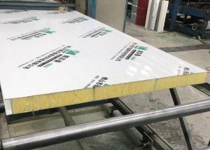 China Prefabricated House High Density Glass Wool Galvanized Steel Sheet factory