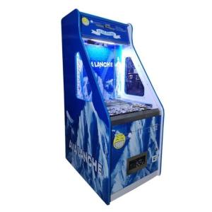China Indoor Amusement Park Drag Quarter Coin Pusher Arcade Game Blue Custom Built factory