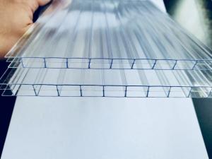 China Triple wall PC Hollow Sheet 3mm-20mm Covestro(Marlon) Sheets with PE Protection factory