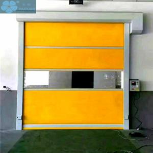China Industrial 0.7 - 1.2m/s Opening Rapid PVC Roll Up Doors factory