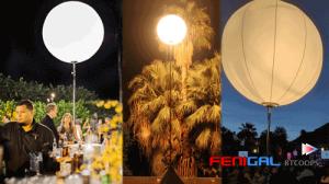 China 220V LED Hanging Inflatable Event Lighting Balloons For Exhibition Decoration factory