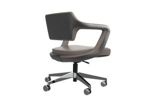 China Nylon Castor Gaslift Low Back Executive Chair Fixed Armrest BIFMA factory