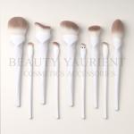 9pcs All In One White Face Makeup Brush Set Patented X Style Cosmetic Brush