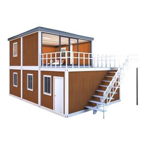 China Steel Door 2 Storey Prefab Modular 3 4 Bedroom Container House factory