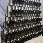Seamless Pipe Fittings Cold Forming Semi Seamless Buttweld Carbon Steel Equal