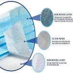 3 Ply Disposable Face Mask , Anti Allergic Non Woven Fabric Mask