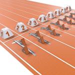 0.90 N/mm2 Eco Sports Flooring 13mm Sandwich System Hybrid Jogging Track