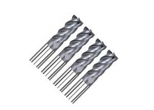 China High Hardness Carbide End Mill Cutter / High Speed Steel Milling Cutters factory