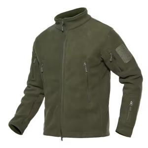 China Breathable Quick Dry Olive Green Winter Tactical Fleece M65 Field Jacket for Training factory