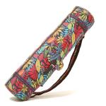 Canvas Material Printed Yoga Bag , Sports Mat Bag Pilates Mat Backpack