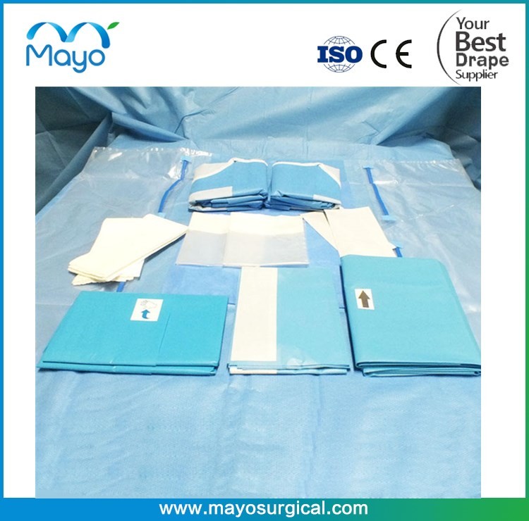 Mayo Sterile Angiography Drape Pack Bypass Drape Pack Customized