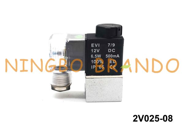 1/4" 2V025-08 Airtac Type Fluid Control Pneumatic Solenoid Valve 2/2 Ｗay Direct