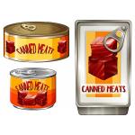 Adhesive Glossy Private Canned Food Labels Jar Seal Frozen Food Label