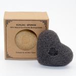 7*3.5cm Black Konjac Sponge