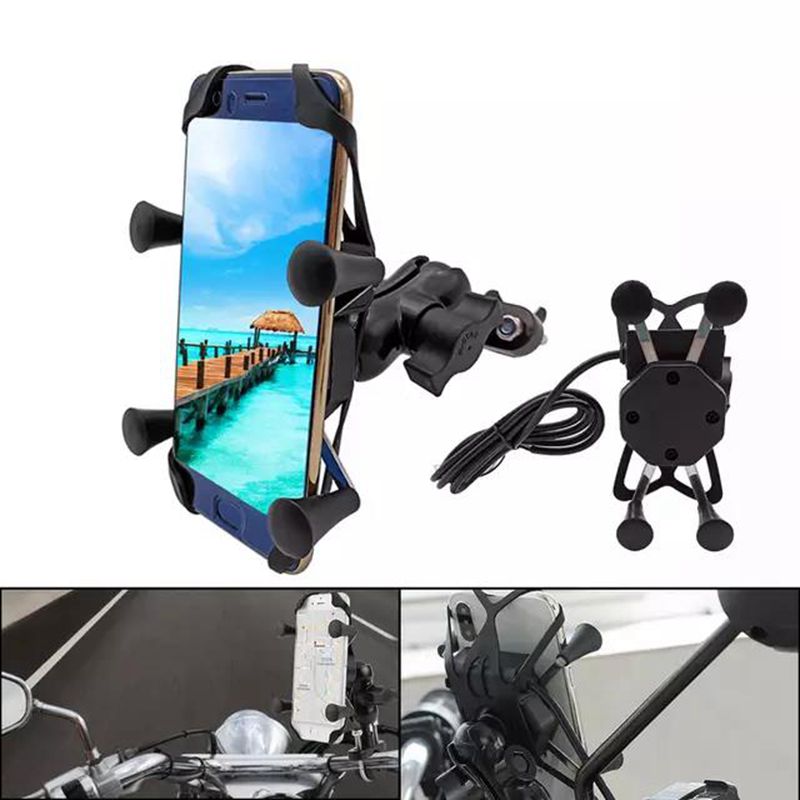 X Claw 12V-24V Motorcycle Phone Holder With Charger ODM Service