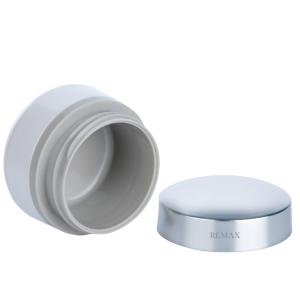 China 50ml Grey White Plastic Face Cream Jar With Silver Cap Unisex Frosted Plastic Jar factory