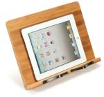 Book Stand Book & Tablet Rest Cookbook Reading Holder with 2 Metal Page Holders