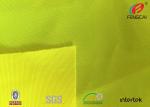 Polyester Cotton Fluorescent Material Fabric Weft Knit For Traffic Police