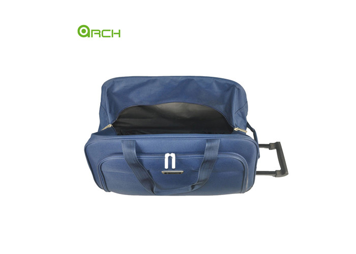Rolling Luggage Bag 600d Polyester Wheeled Duffle with One Front Pocket