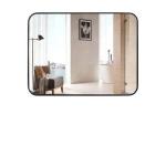 Clear Gold Mirror Bath Mirror Full Length Aluminum Alloy Standing Decorative
