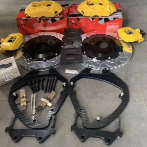 China Jekit 4 Pots Red 360x28mm Dual Rear Caliper Kit Grey Cast Iron HT250 Disc factory