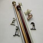 Adjustable 28mm 0.4mm Galvanized Pipe Curtain Rod