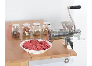 China W / 2 Cutting Plates Manual Meat Grinder Stainless Steel 198lbs Per Minute #10 factory