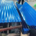 Corrugated Galvanized Steel Roofing Sheets Blue Color Corrugate Roofing Steel