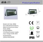Square and exterior IP66 SMD 150W LED Flood light for building decoration