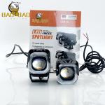 2pcs RGB Ring 25 Watts White Yellow Flashing Aluminum Motorcycle Fog Lights LED