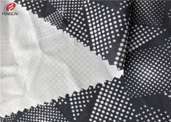 Eco - Friendly Recycled Polyester Spandex Fabric Printed Lycra Fabric For Sports