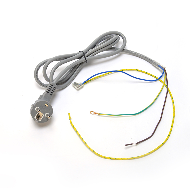 Euro Standard VDE Power Cord Cee7/7 Plug with Terminal Stripped Ended 16A/250V H05vv-f Pvc Flexible Cable Commercial