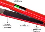 PTC 2 In 1 Hair Straightener And Curler , 100-240V Flat Iron And Curling Iron