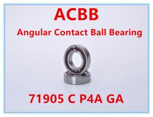 China 71905 C P4A GA Angle Contact Ball Bearing factory