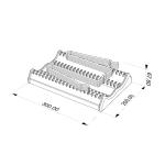 DISTANT MOUNTAINS Series Foldable Kitchen Organizer Expandable Pot Lid Holder