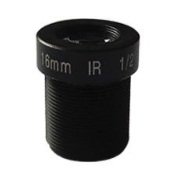 1/2" 16mm 5Megapixel M12x0.5 S-mount low distortion fixed focal lens, economic
