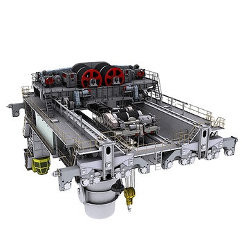 Four Beams Double Trolley Foundry Crane 80 Ton High Temperature Resistance