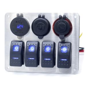 China 12V 24V Universal Rocker Switch Panel For Boat factory