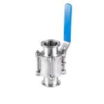 WZ Food Grade Stainless Steel 304 316 316L Ball Valve Sanitary Vacuum 3pc Ball