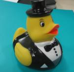 Wedding Bride / Groom Christmas Rubber Duck Floating Water Resistant OEM