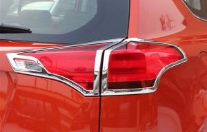 China ABS Rear Chrome Headlight Bezels / Tail Light Cover Customized For Toyota RAV4 factory