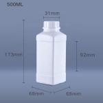 HDPE Plastic Pesticide Liquid Fertilizer Bottle Tamper Proof Label Sticker