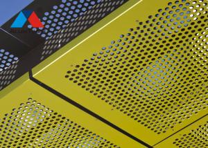 China Outdoor Solid Aluminum Composite Panel Perforated With PVDF Coating factory