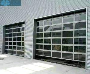 China Automatic 1mm 55mm Slats Glass Front Garage Doors factory