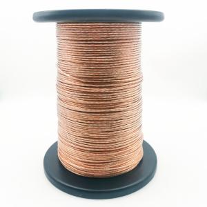 China High Frequency Stranded Copper Wire Pet / Pi Insulation 0.2mm factory