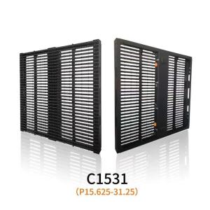 China LED Transparent Screen P3.91-7.82mm 3840hz Mesh LED Screen 1000*500mm Outdoor factory