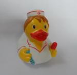 Doctor Nurse Character Custom Rubber Ducks Cute Soft Safe White Color For Toys