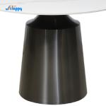Metal Frame Round Kitchen Table Fire Resistant With Contemporary Type